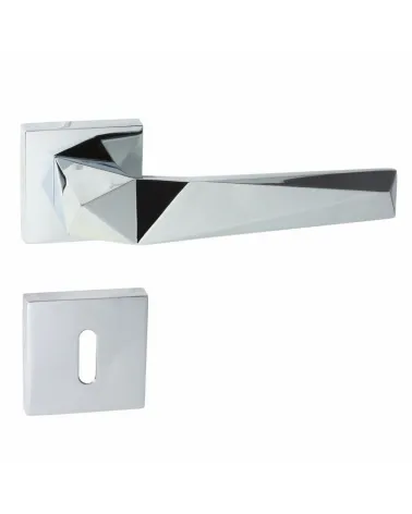 DOM Pira QR keyed door handle L - designer handle