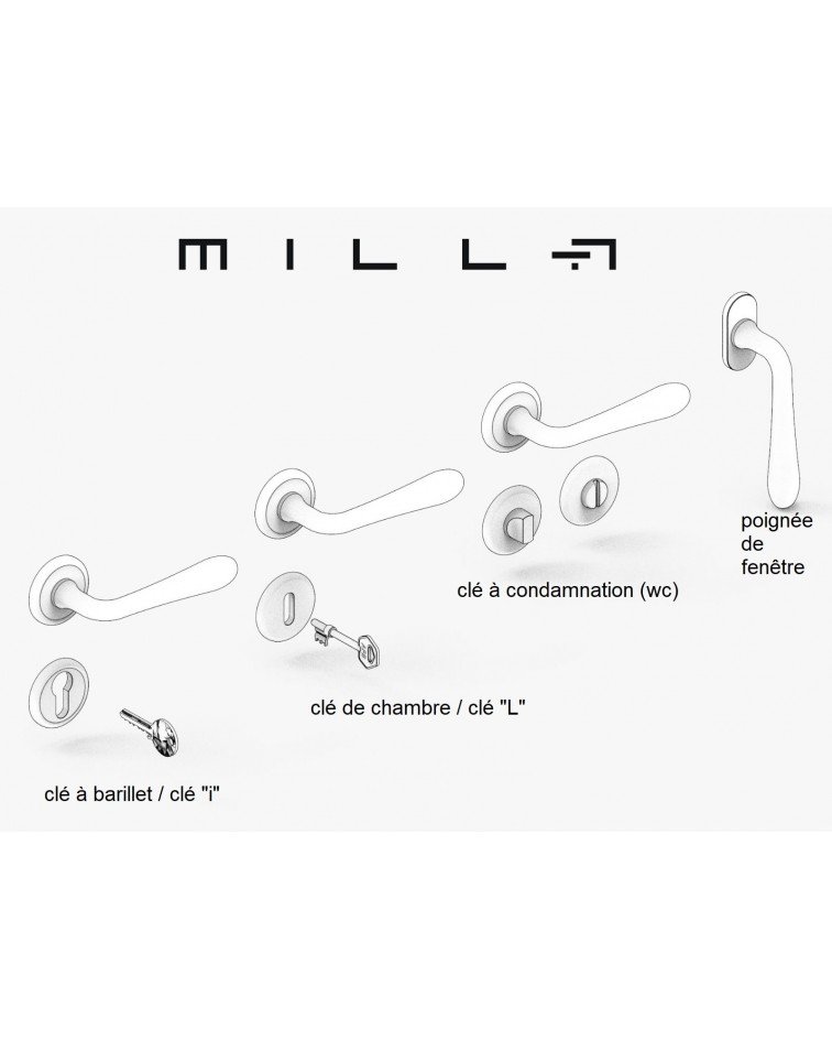 TUPAI 4048 Q 5S rosette - designer ironmongery