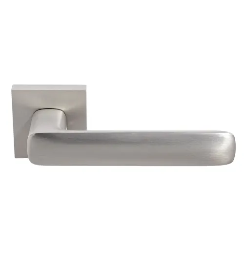Poignée de porte Écir en zamak finition nickel satiné