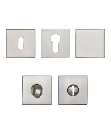 Écir zamak door handle in satin nickel finish