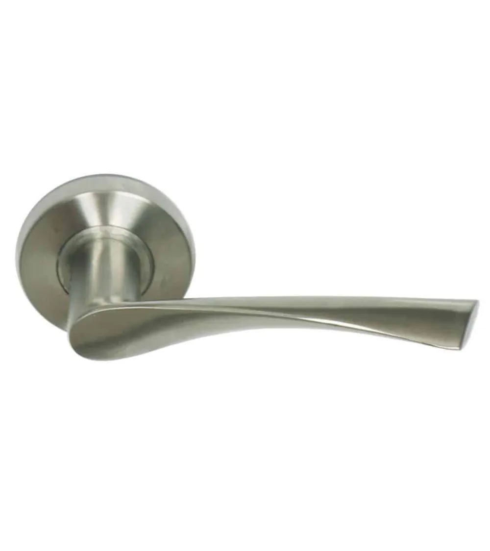 Poignée de porte St Macaire en inox brossé mat