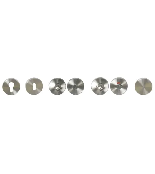 St Macaire door handle in matt brushed stainless steel — Stainless steel