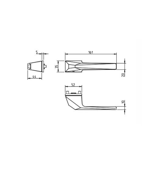 TUPAI 4155 5RE door handle | MillaPoignees