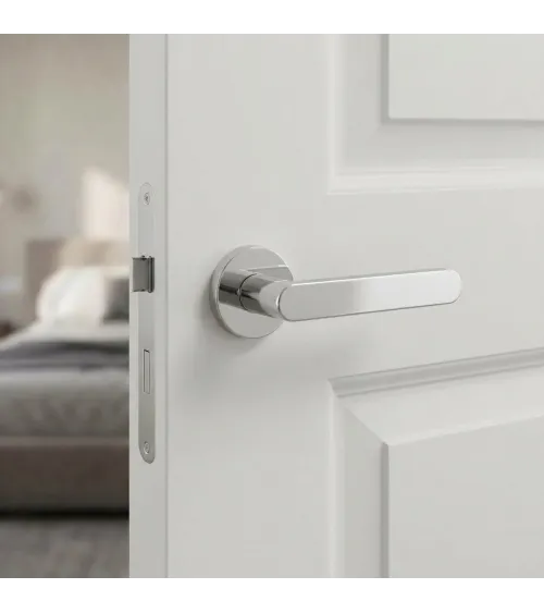 ALORA polished chrome door handle designer handle