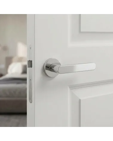 Dazzling Polished Chrome Door Handle - ALORA Model