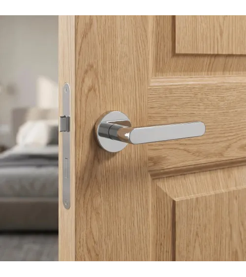 ALORA polished chrome door handle designer handle