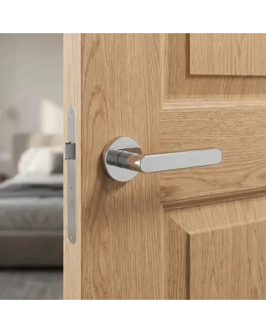 Dazzling Polished Chrome Door Handle - ALORA Model