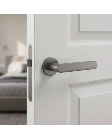 Elegant and Sophisticated Anthracite Door Handle — ALORA Model