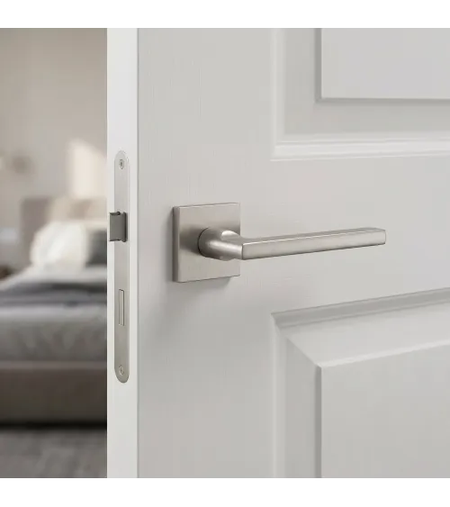 Brushed nickel SIRA door handle designer handle