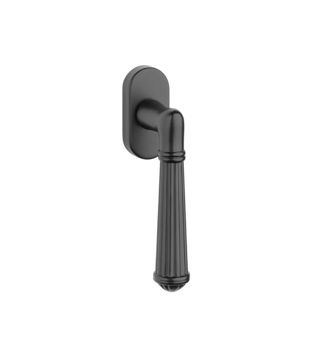 ARIDA aluminium window handle in matt black finish
