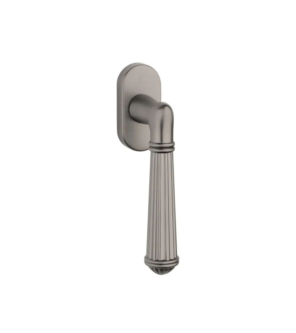 ARIDA aluminium window handle in titanium finish