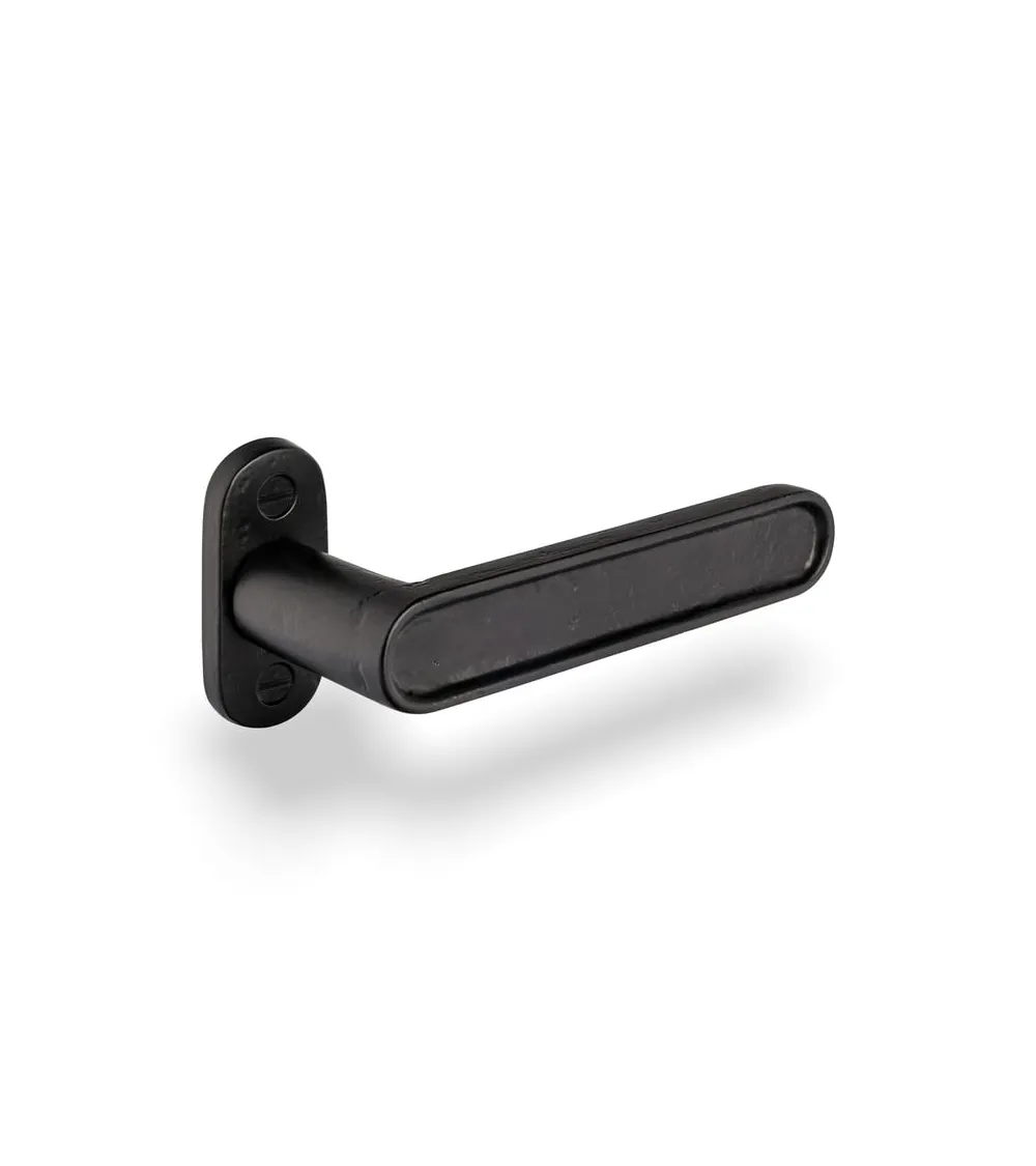 Black iron lever handle