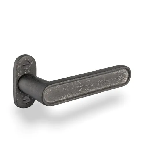 Black iron lever handle