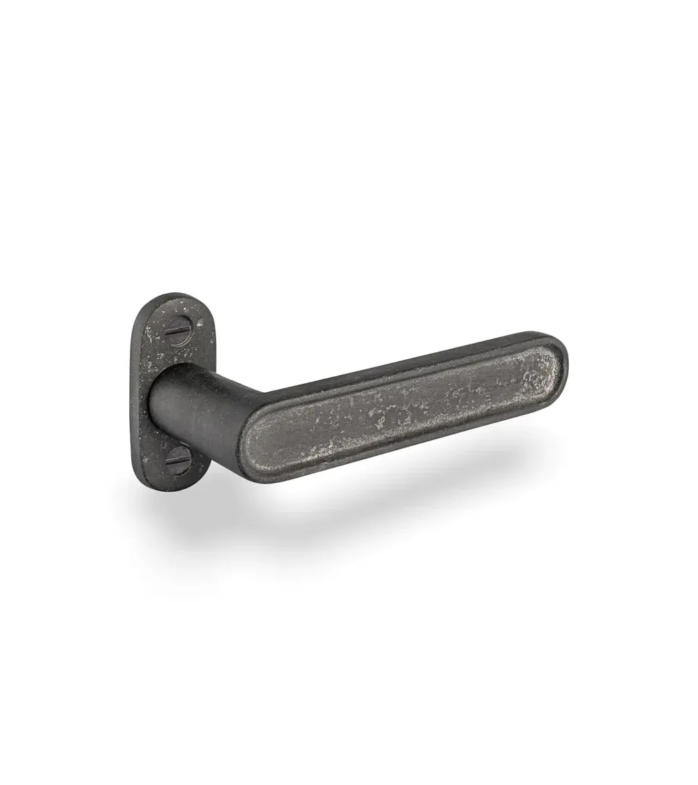 Black iron lever handle