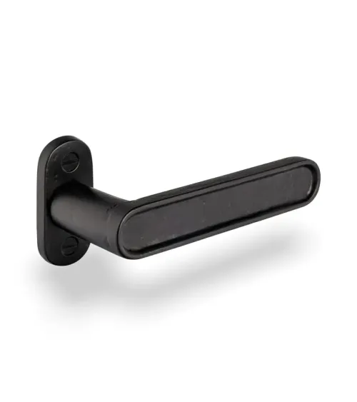 Black iron lever handle