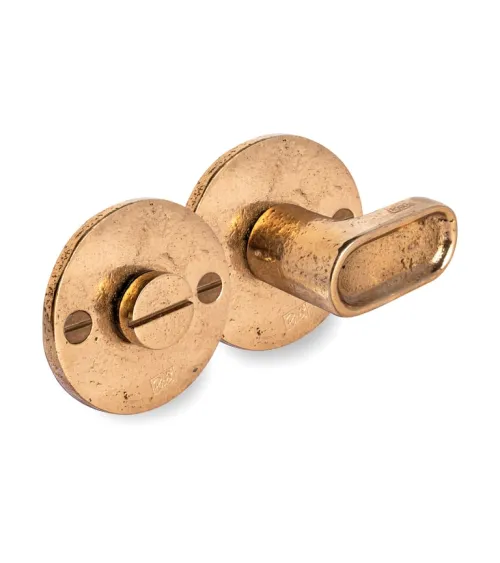 Privacy set in raw metal finish