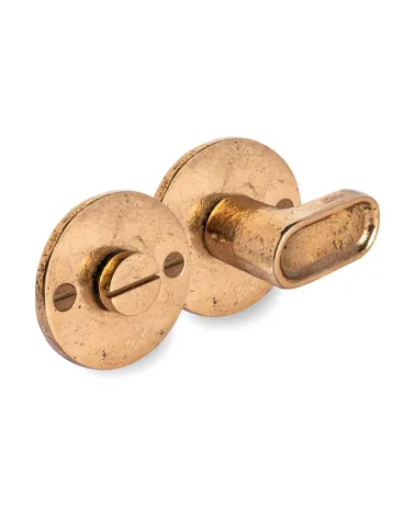 Privacy set in raw metal finish