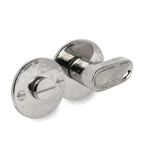 Privacy set in raw metal finish