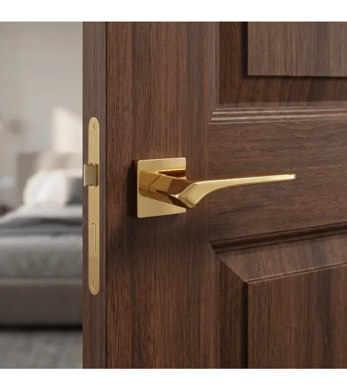 BERGERIA designer lever handle on a square rose