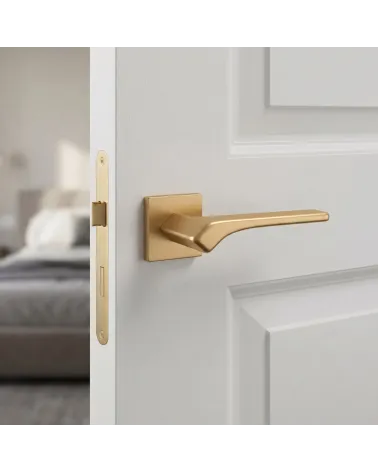 Matt Gold Door Handle for a luxurious interior - BERGERIA Model
