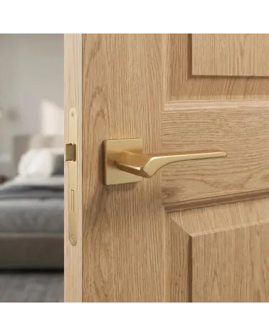 Matt Gold Door Handle for a luxurious interior - BERGERIA Model
