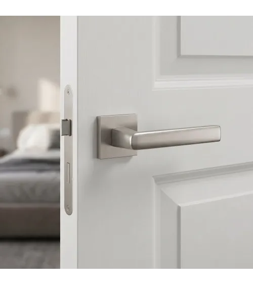 ADANA brushed nickel door handle design handle