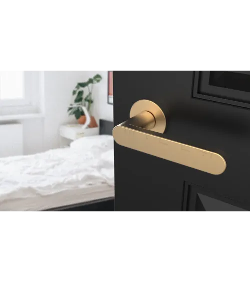 Matt gold ALORA door handle design handle