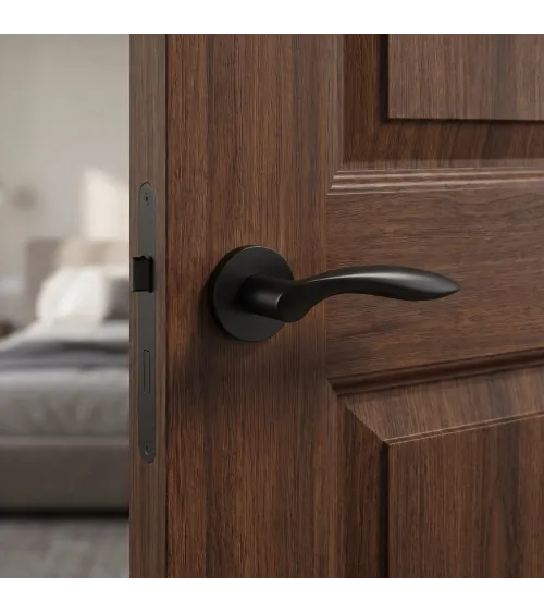 STILE PULIA door handle in black aluminium