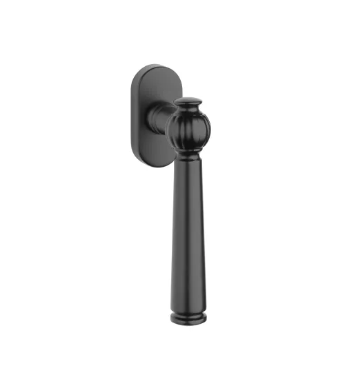 TUKA black aluminium window handle