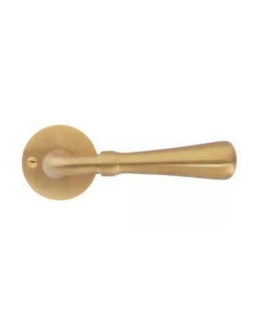 COH1200/50F door lever handle in unlacquered brushed brass | MillaPoignees