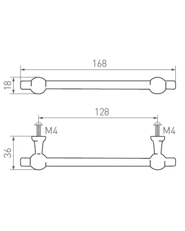 MDF furniture handle - design handle
