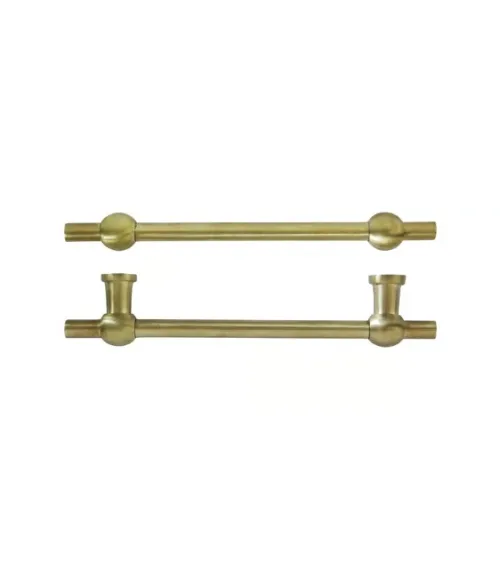 COMCDF 128 mm brushed brass cabinet handle | MillaPoignees