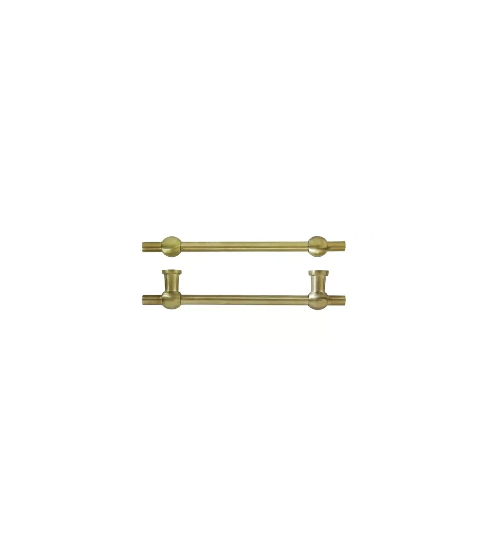 COMCDF 128 mm brushed brass cabinet handle | MillaPoignees