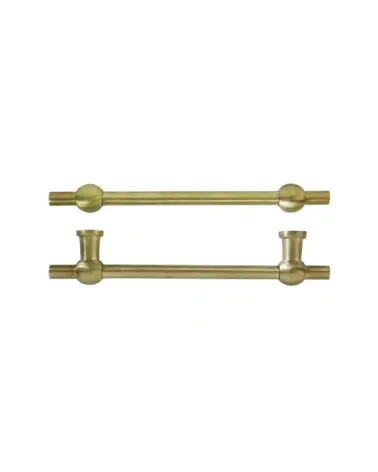 COMCDF 128 mm brushed brass cabinet handle | MillaPoignees