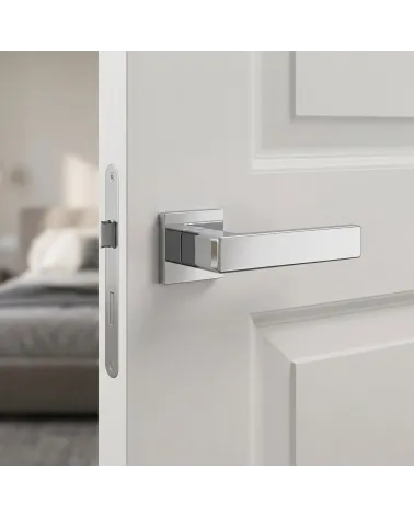Polished Chrome Door Handle Line Imperia