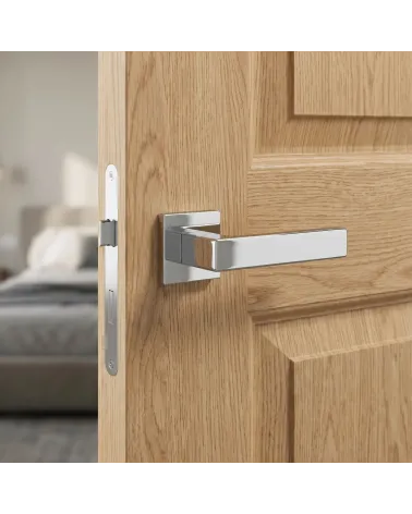 Polished Chrome Door Handle Line Imperia