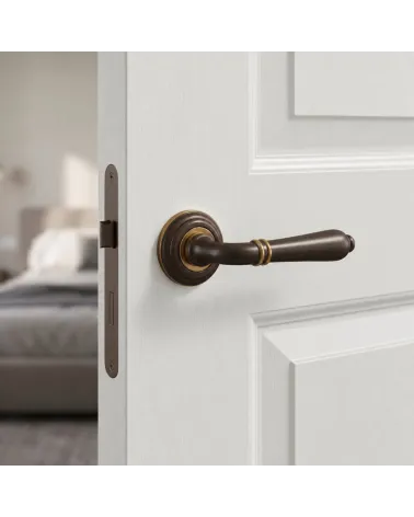 Mandelli Sevilla matt gold door handles