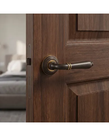 Mandelli Sevilla matt gold door handles