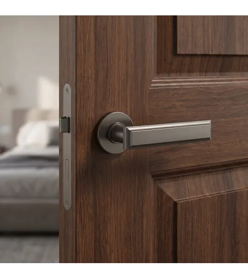 Graphite Kuki designer door handle