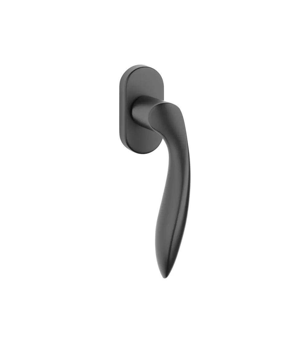 PULIA aluminium window handle in black