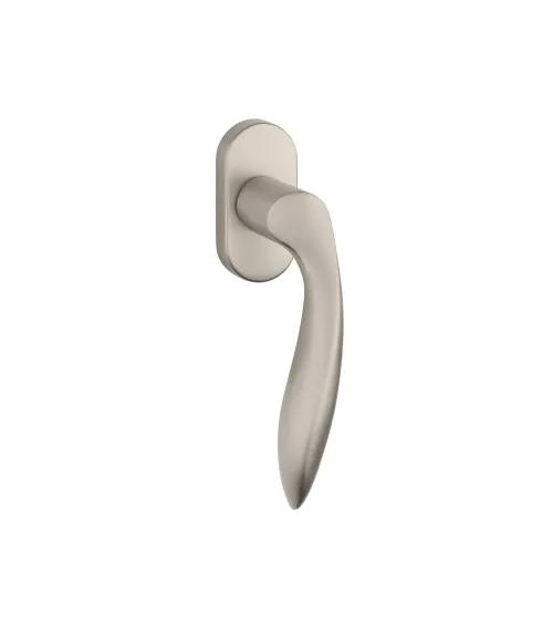 PULIA aluminium window handle in matt nickel