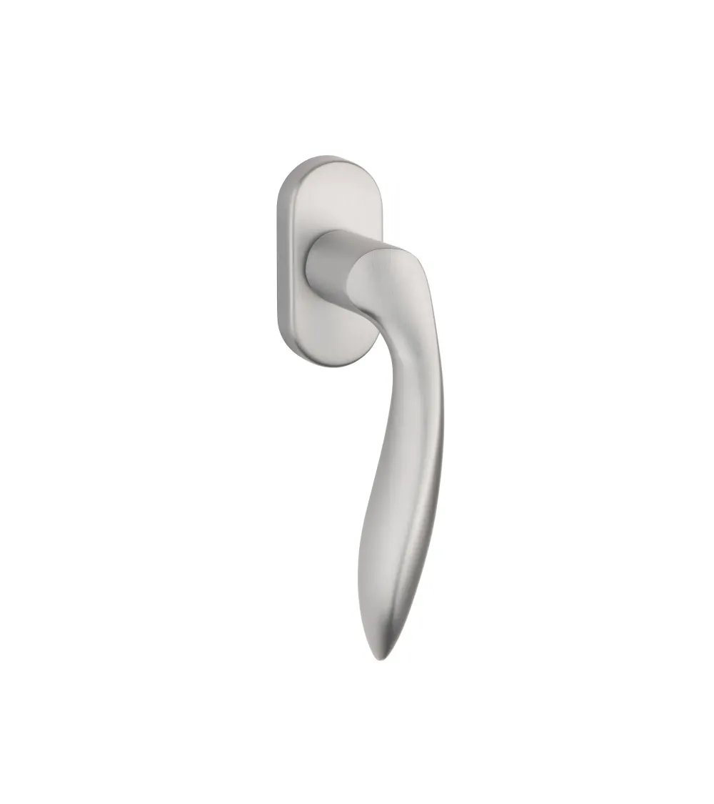 PULIA aluminium window handle in matt chrome
