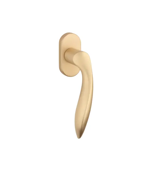 PULIA aluminium window handle in matt gold