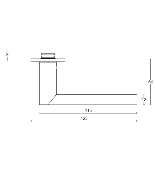 Formani ARC lever handle on backplate | MillaPoignees