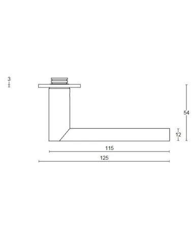 Formani ARC lever handle on backplate | MillaPoignees