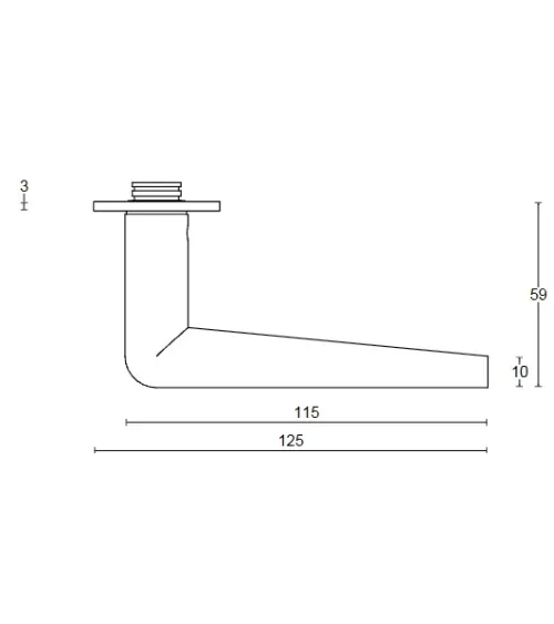 Formani INC lever handle on backplate | MillaPoignees