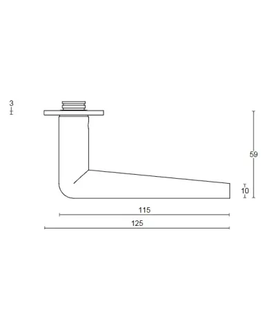 Formani INC lever handle on backplate | MillaPoignees