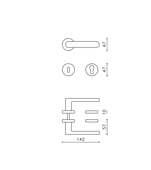 Olivari LINK M200 lever handle | MillaPoignees