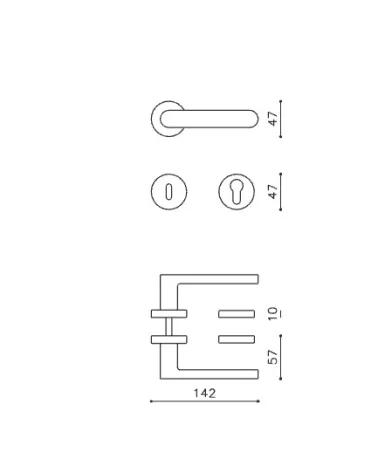 Olivari LINK M200 lever handle | MillaPoignees