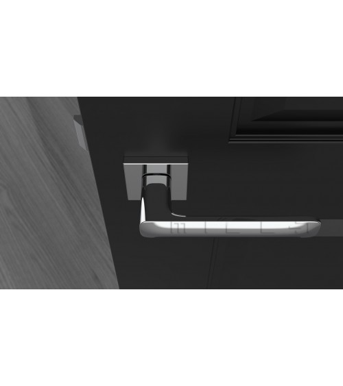 STELLA design door handle in polished chrome